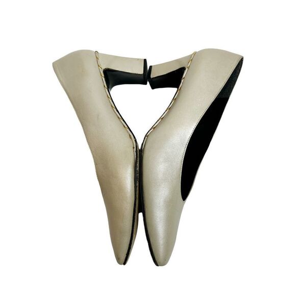 Stuart Weitzman vintage pearl quasar patent pumps size 8.5 - Picture 11 of 16